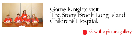 Game Knights visit The Stony Brook Long Island Children's Hospital